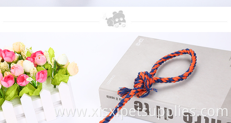 wholesale rope ball with handle for interactive toys for dog